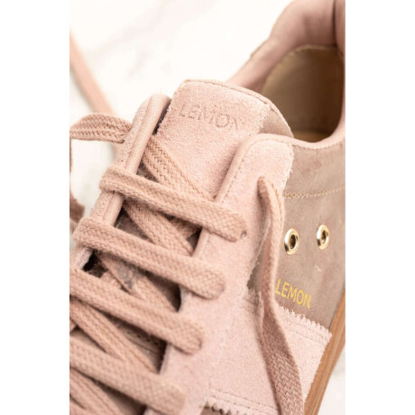 Zapatilla Gamuza Combinada Rosa