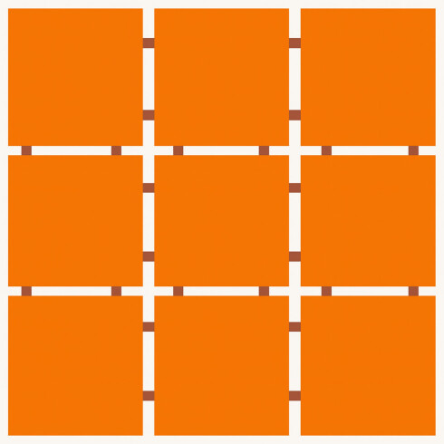 REVESTIMIENTO CERAMICAS 10X10 BRILLO NARANJA BRICK Y SIMIL GAMAS DE NARANJA