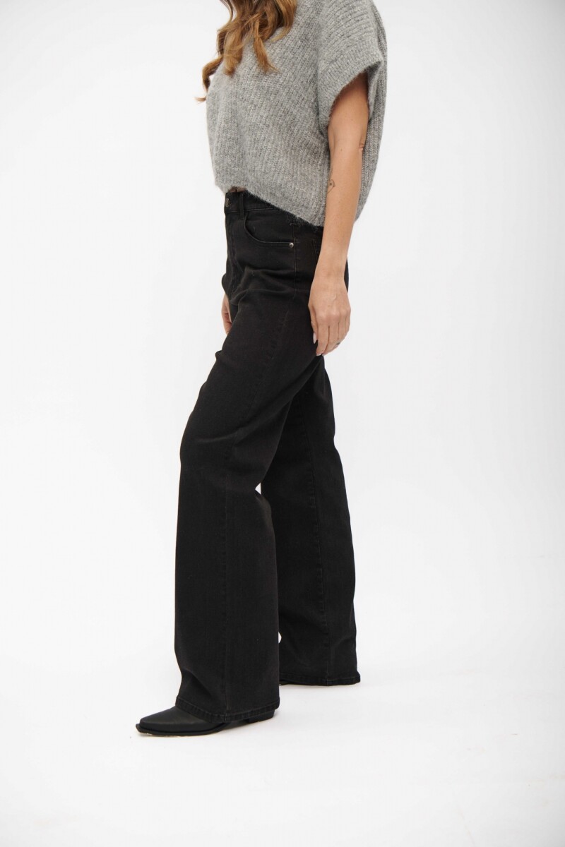 JEAN DANA WIDE LEG NEGRO