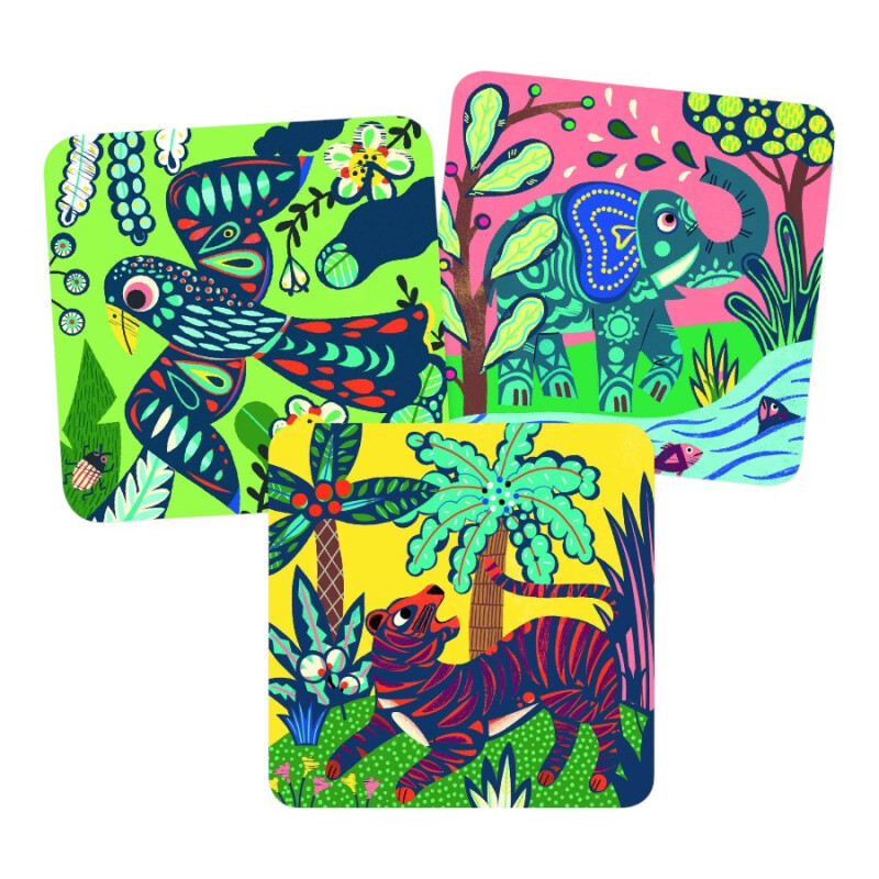 Láminas Para Raspar Animales Grandes Djeco Láminas Para Raspar Animales Grandes Djeco