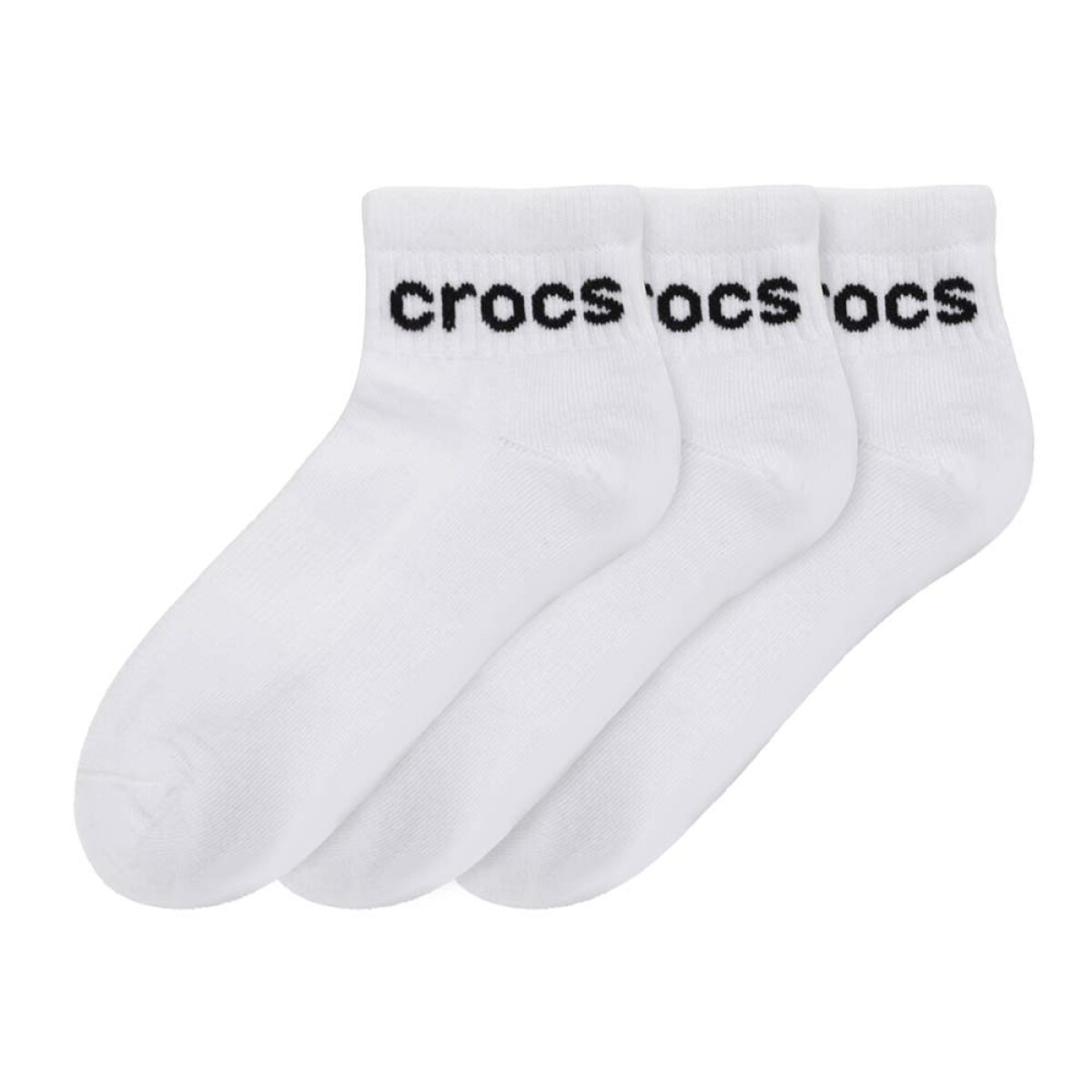 Medias Crocs Linear Logo Quarter (Half Cushion) Unisex 