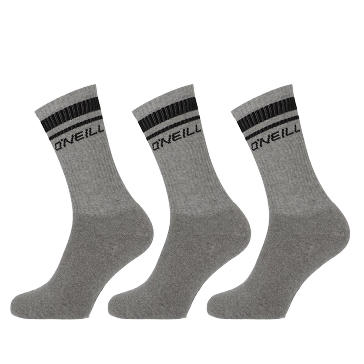 Medias Oneill Sport Socks Strip X3 - Gris 