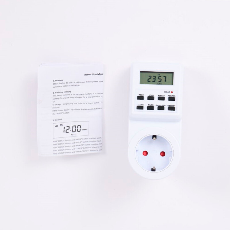 Enchufe Inteligente Digital Con Display 220V Enchufe Inteligente Digital Con Display 220V