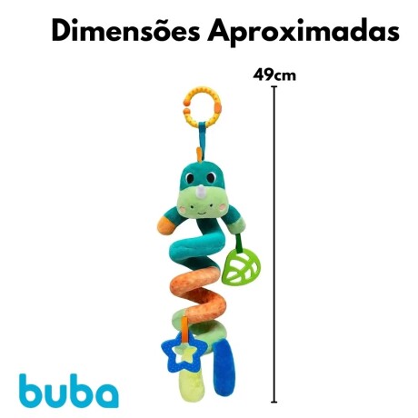 Colgante espiral sonajero dino