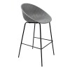 SILLA BAR EGG GRIS 47X58X96CM Unica