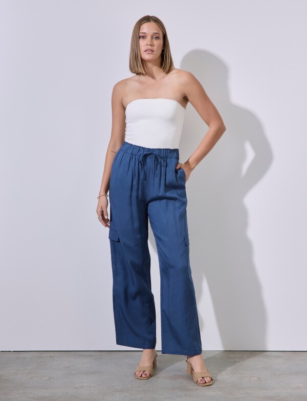 Pantalon Cargo AZUL