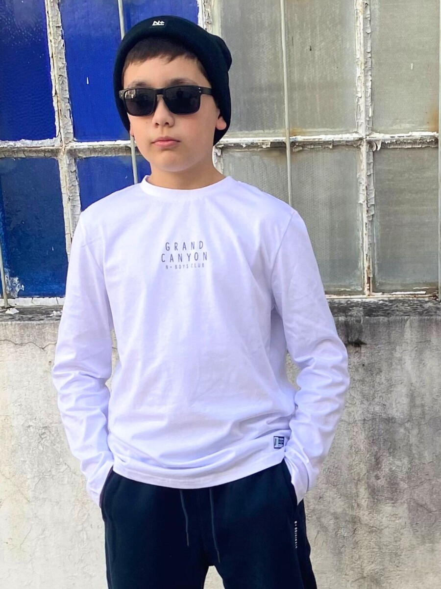 Remera Niño N+ - Blanco 