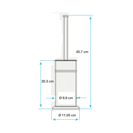 CEPILLO PARA INODORO ACERO INOX METAL BRILLO 000