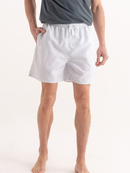 Short de baño estampado Rayas Aqua