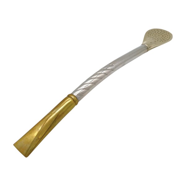 Bombilla criolla - ALPACA Y BRONCE - 02 bmab02ab