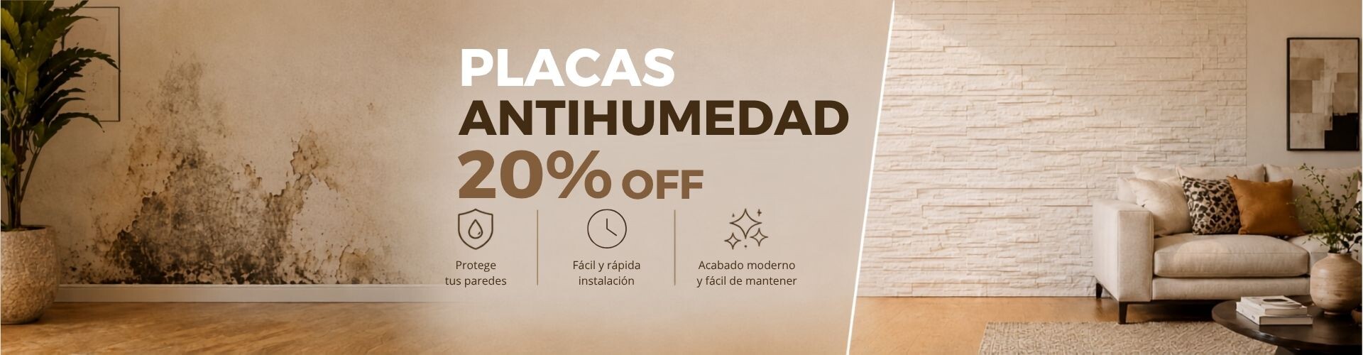 Placas Antihumedad 20% Off