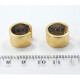 Caravanas Oro 18 Y Brillantes, Tipo Aro En 2 Colores Con Brillantes Caravanas Oro 18 Y Brillantes, Tipo Aro En 2 Colores Con Brillantes