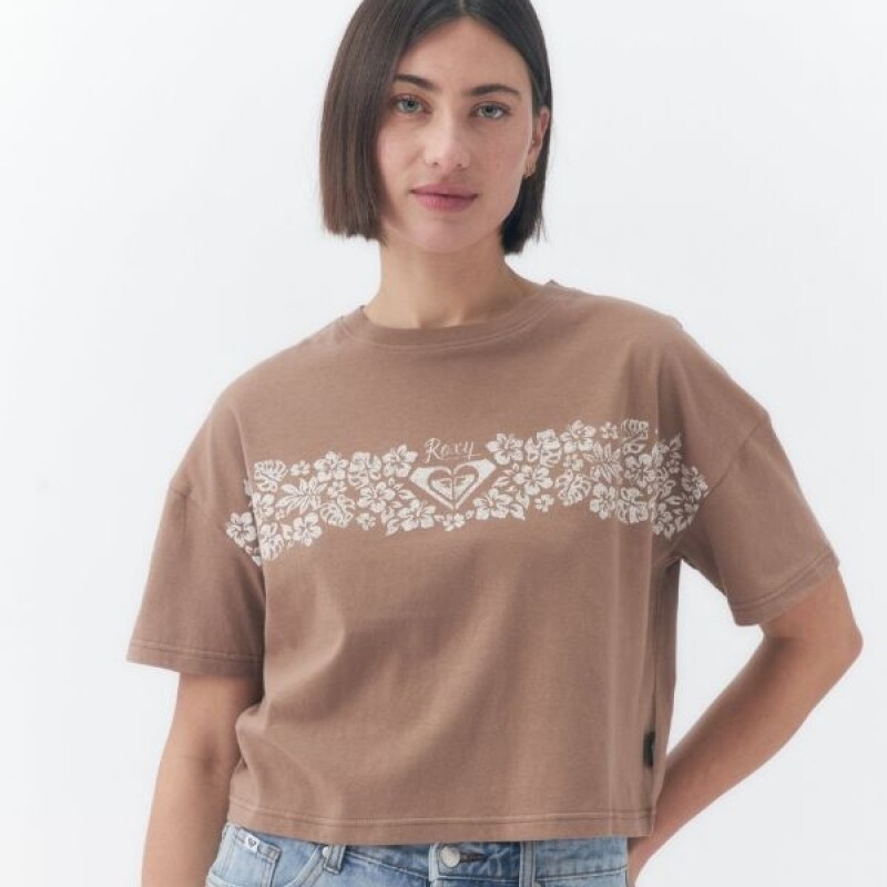 Remera Roxy con estampa Marron