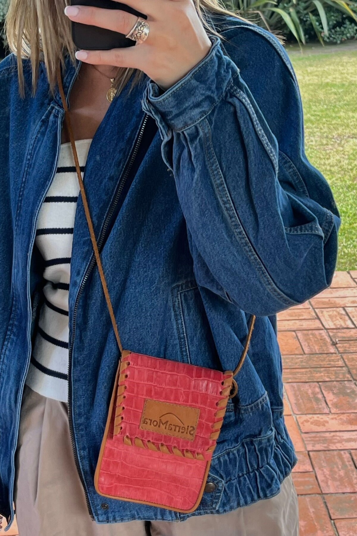 Cel Bag Crocco Frambuesa