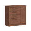 Cómoda Lille 3 Cajones 1 Puerta 1 Zapatero Macadamia Cómoda Lille 3 Cajones 1 Puerta 1 Zapatero Macadamia