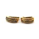Caravanas Oro 18K Con Brillantes Y Zafiros Caravanas Oro 18K Con Brillantes Y Zafiros