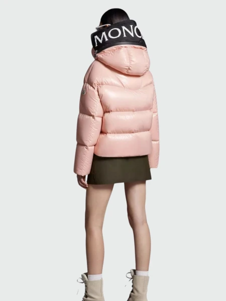 Campera con capucha integrada rellena de plumas, HUPPE Rosado