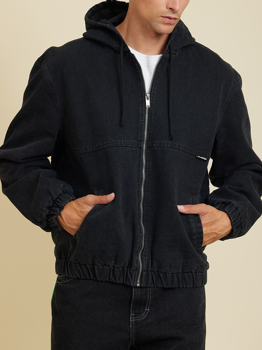 CAMPERA JEAN LUZO RUSTY - Negro 