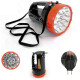 Foco de mano 15 leds brillantes recargable Negro Naranja