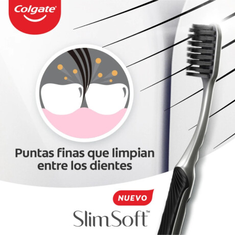 Cepillo de Dientes Colgate Slim Soft Carbón Cepillo de Dientes Colgate Slim Soft Carbón