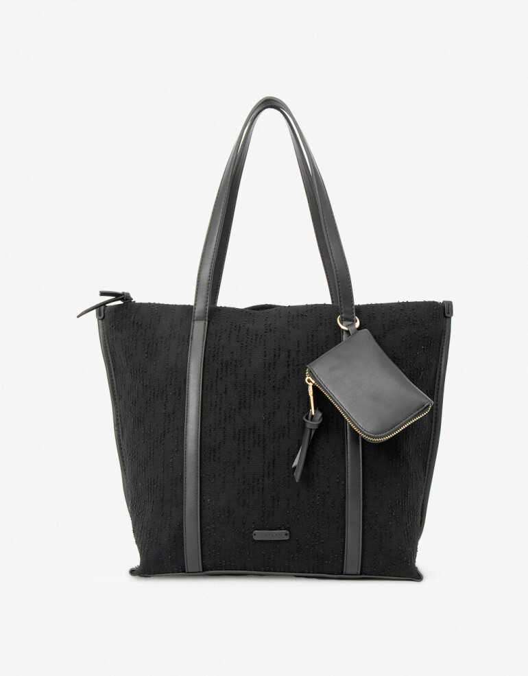 Shopper Shopper Efecto Texturada - Negro