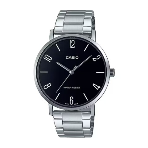 Reloj Casio MTPVT01D 1B2UDF para hombre con correa de acero Negro