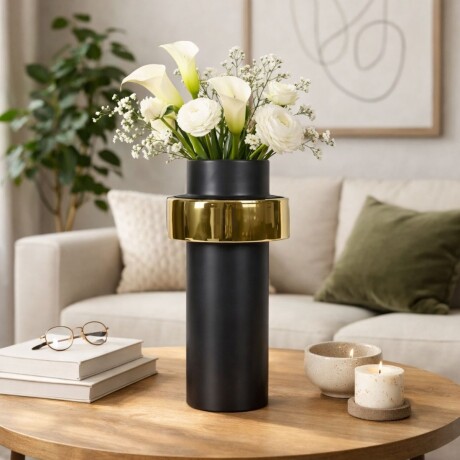 FLORERO ARO I Negro - UNICO