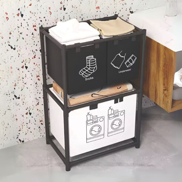 ORGANIZADOR ROPA LAVADORA DOBLE ORGANIZADOR ROPA LAVADORA DOBLE