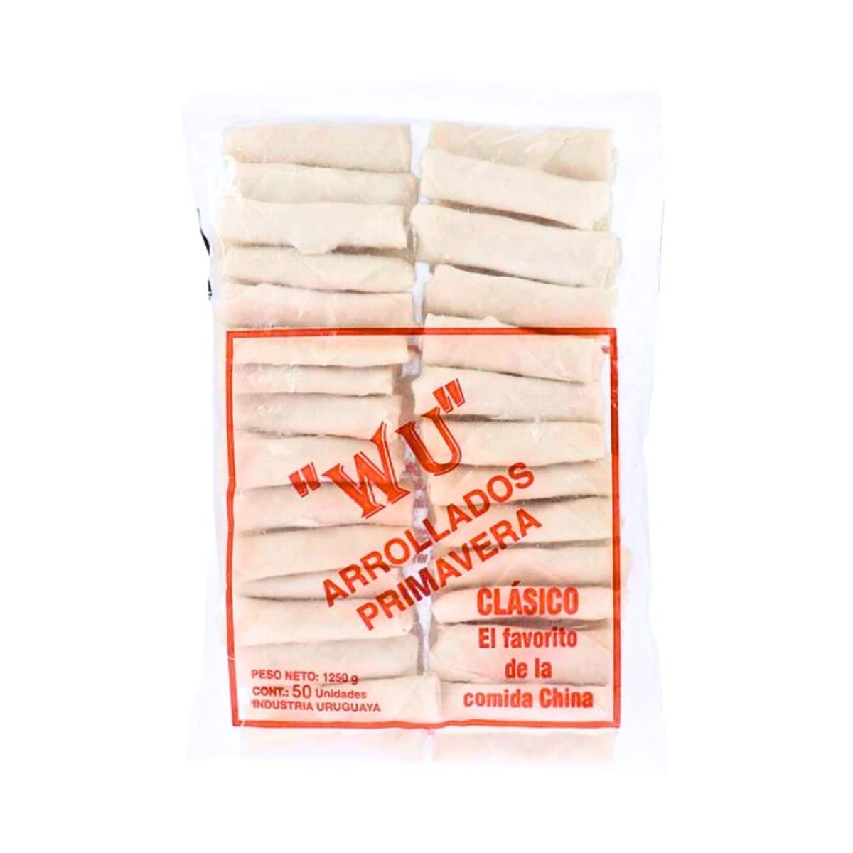 Arrollados primavera jamón Wu - 50 uds. - 1,25 kg 