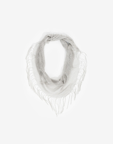 Pashminas Pashmina De Red Plateada - Plateado