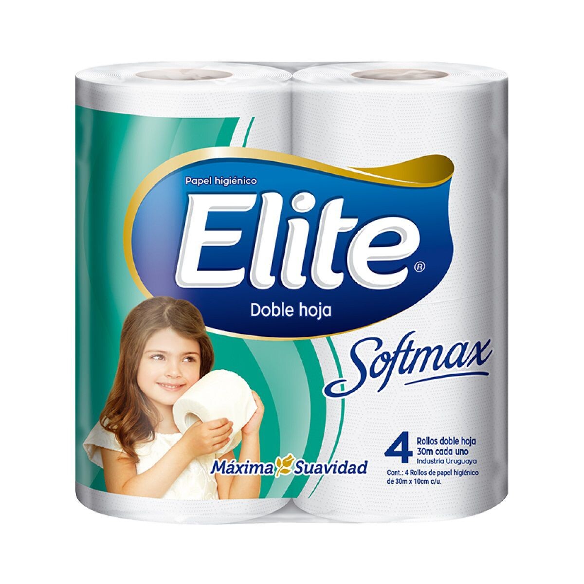 ELITE PAPEL HIG DOBLE HOJA X 4 UNIDADES 