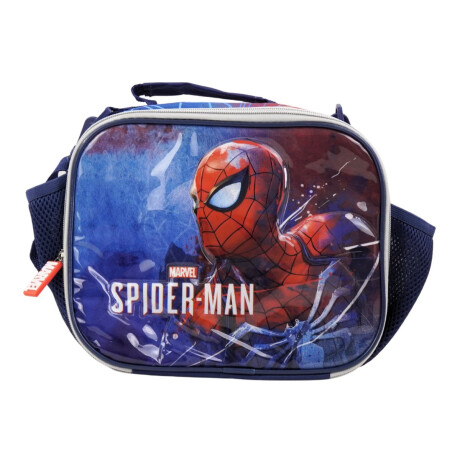 Lunchera termica con asa Spiderman con relieve Lunchera termica con asa Spiderman con relieve