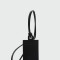 Longchamp -Tarjetero de cuero para colgar, Le pliage Negro