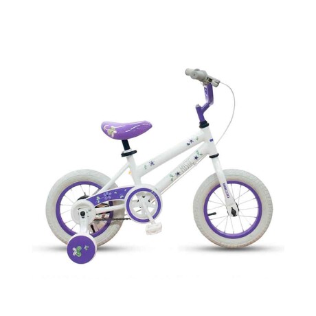 Bicicleta Baccio Mystic rodado 12 Blanco/Violeta