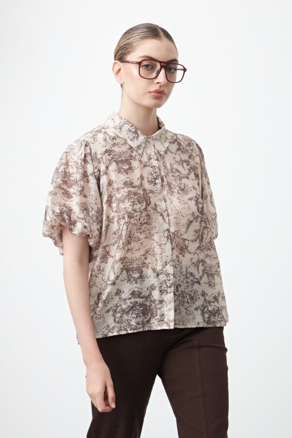 CAMISA AGGIE Café