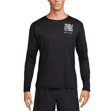 Remera Nike Dri-Fit S72 Element Media larga de Hombre Negro