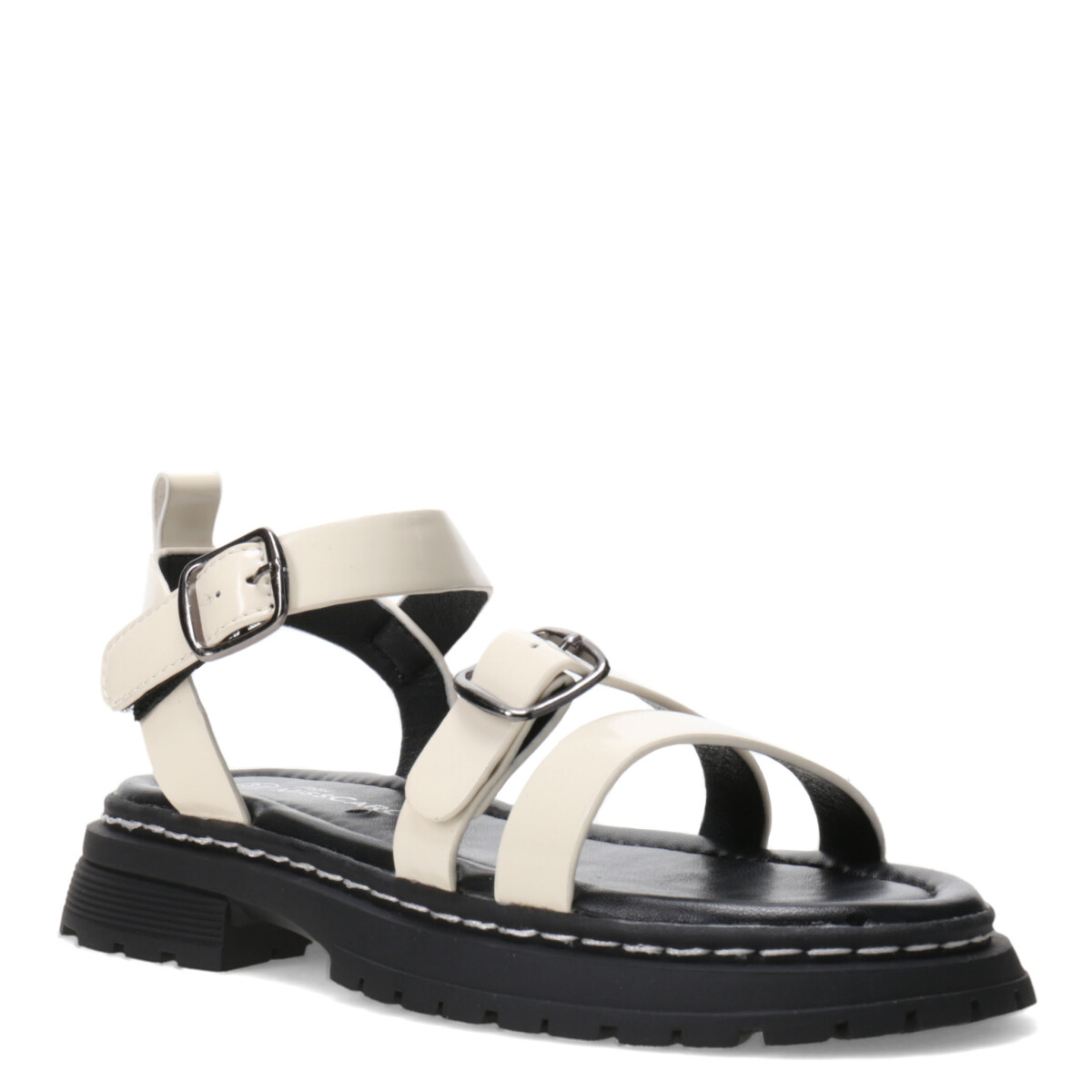 Sandalia STANY con hebillas y velcro MINI MissCarol - Offwhite 