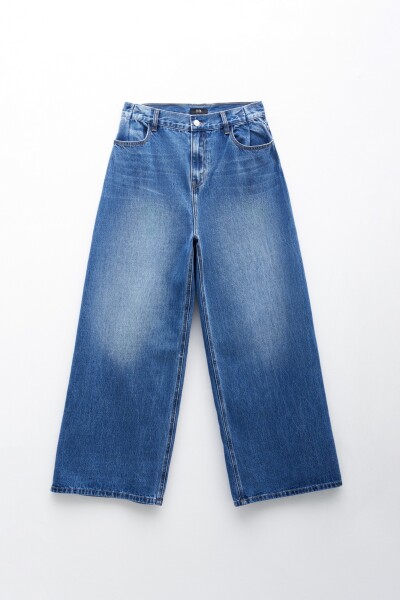 JEANS WIDE LEG Azul