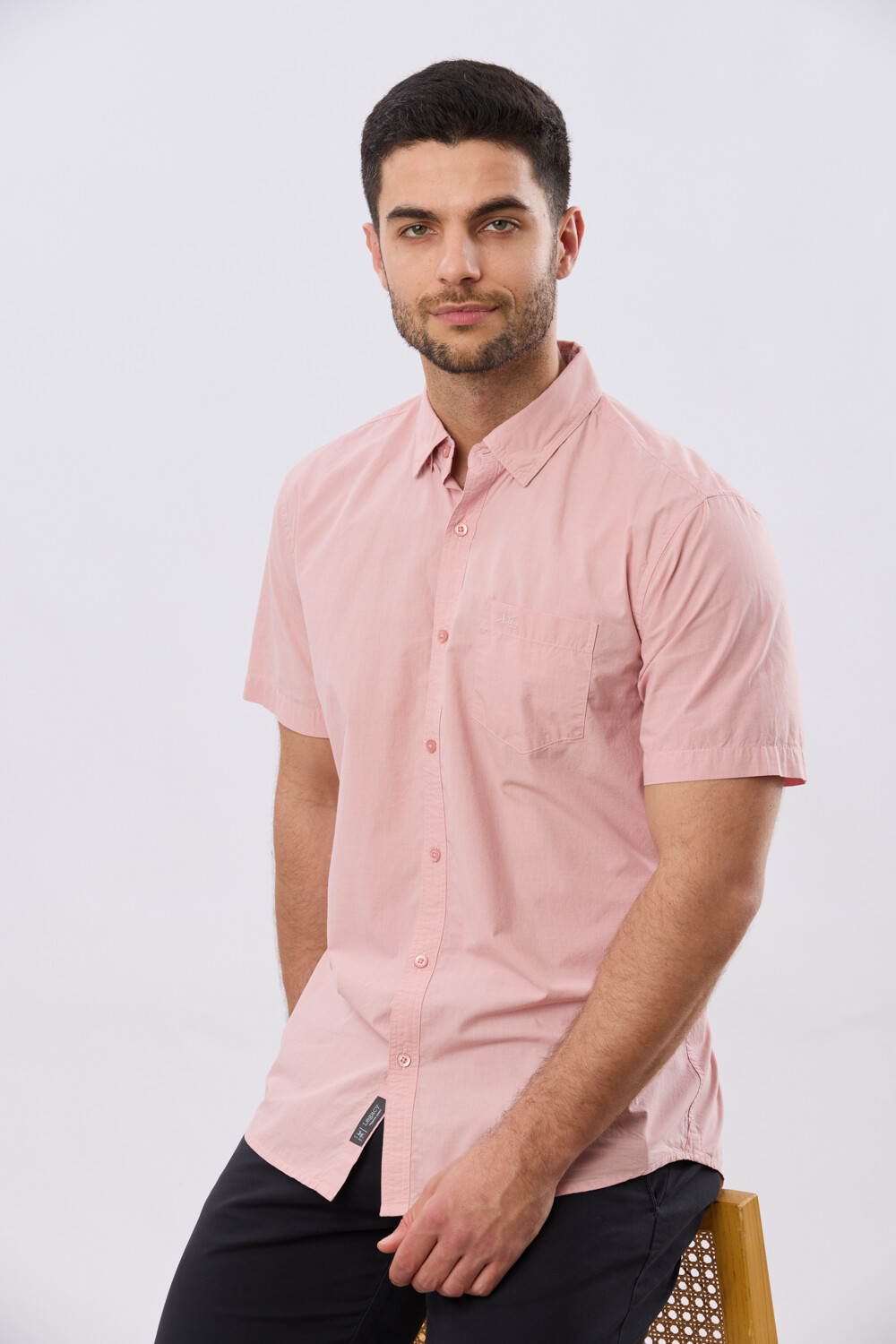CAMISA CUADROS ALGODÓN Rosa