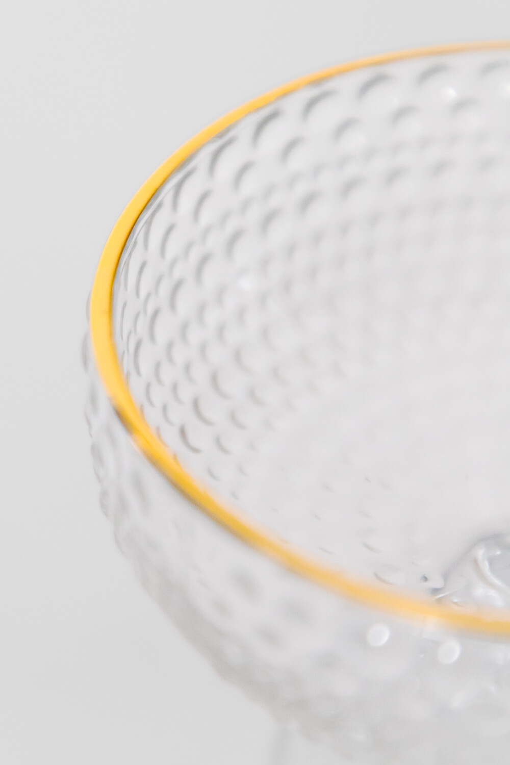 Copa Dots Para Helado Borde Dorado Estampado 4