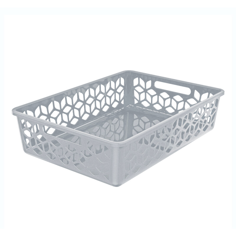 Cesto organizador bajo 9L GRIS