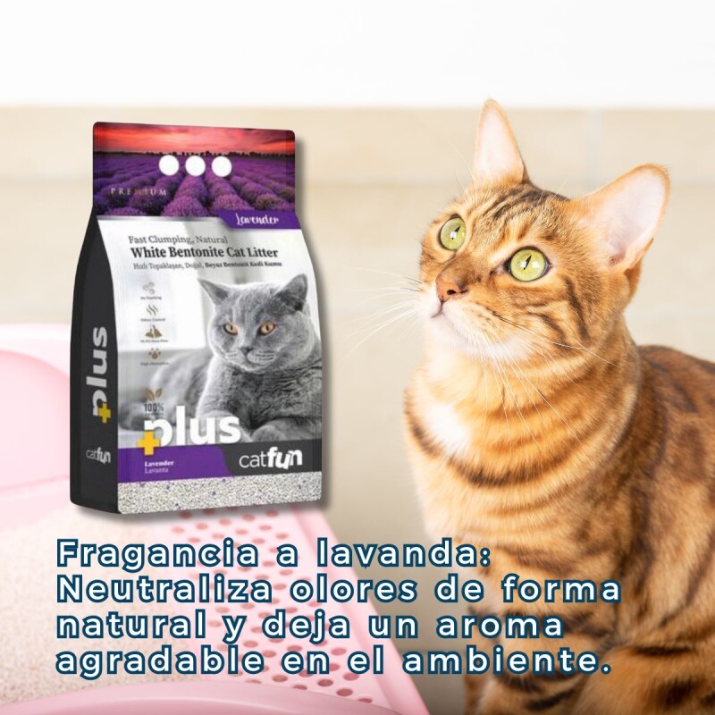 ARENA AGLOMERANTE CAT FUN LAVANDA 4 KGS ARENA AGLOMERANTE CAT FUN LAVANDA 4 KGS