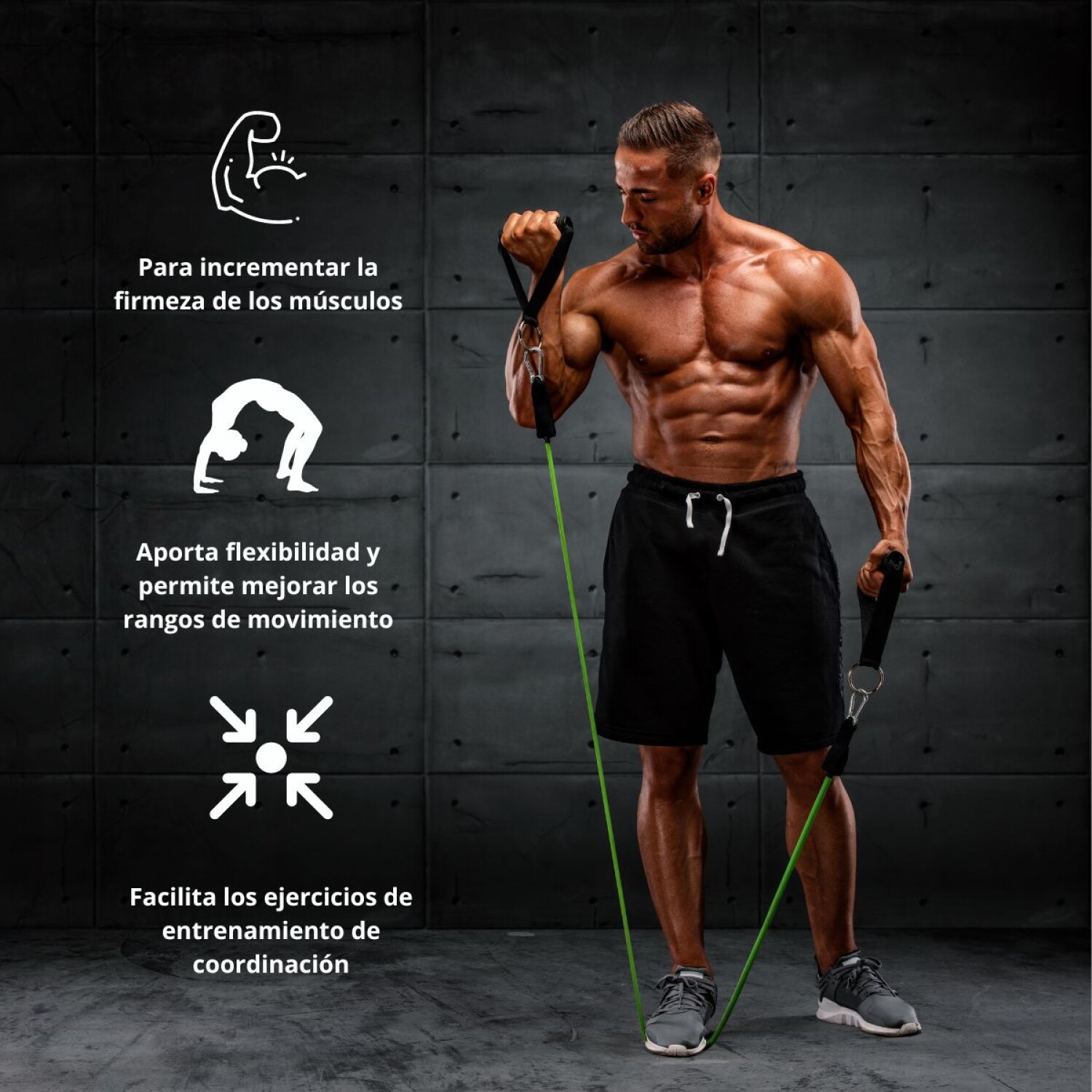 Goma Elástica Cintas De Musculacion Ejercicio Físico Bandas