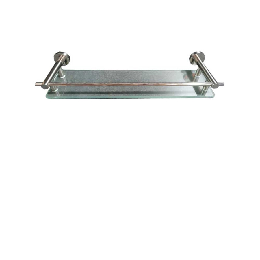 Repisa de Vidrio Cromado Linea Round Repisa de Vidrio Cromado Linea Round