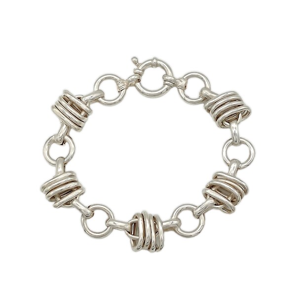 Pulsera rolo donas-Plata 925-Sin piedra-PU3080 sinpiedra
