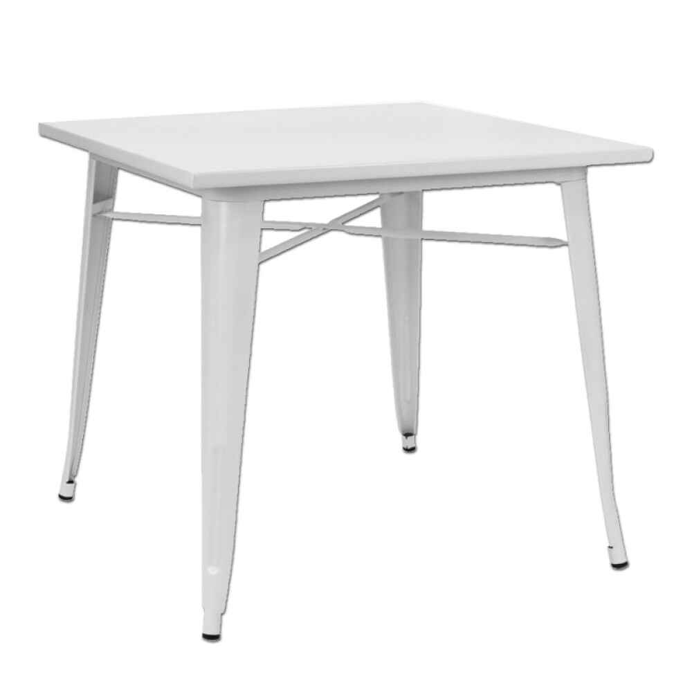MESA CUADRADA DE COMEDOR BLANCA MODELO PARIS 80X80 CM Mesa Cuadrada De Comedor Blanca Modelo Paris 80x80 Cm