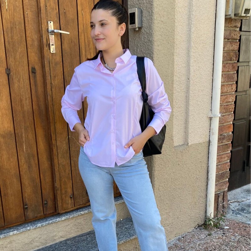 Camisa entallada Slowly Pink