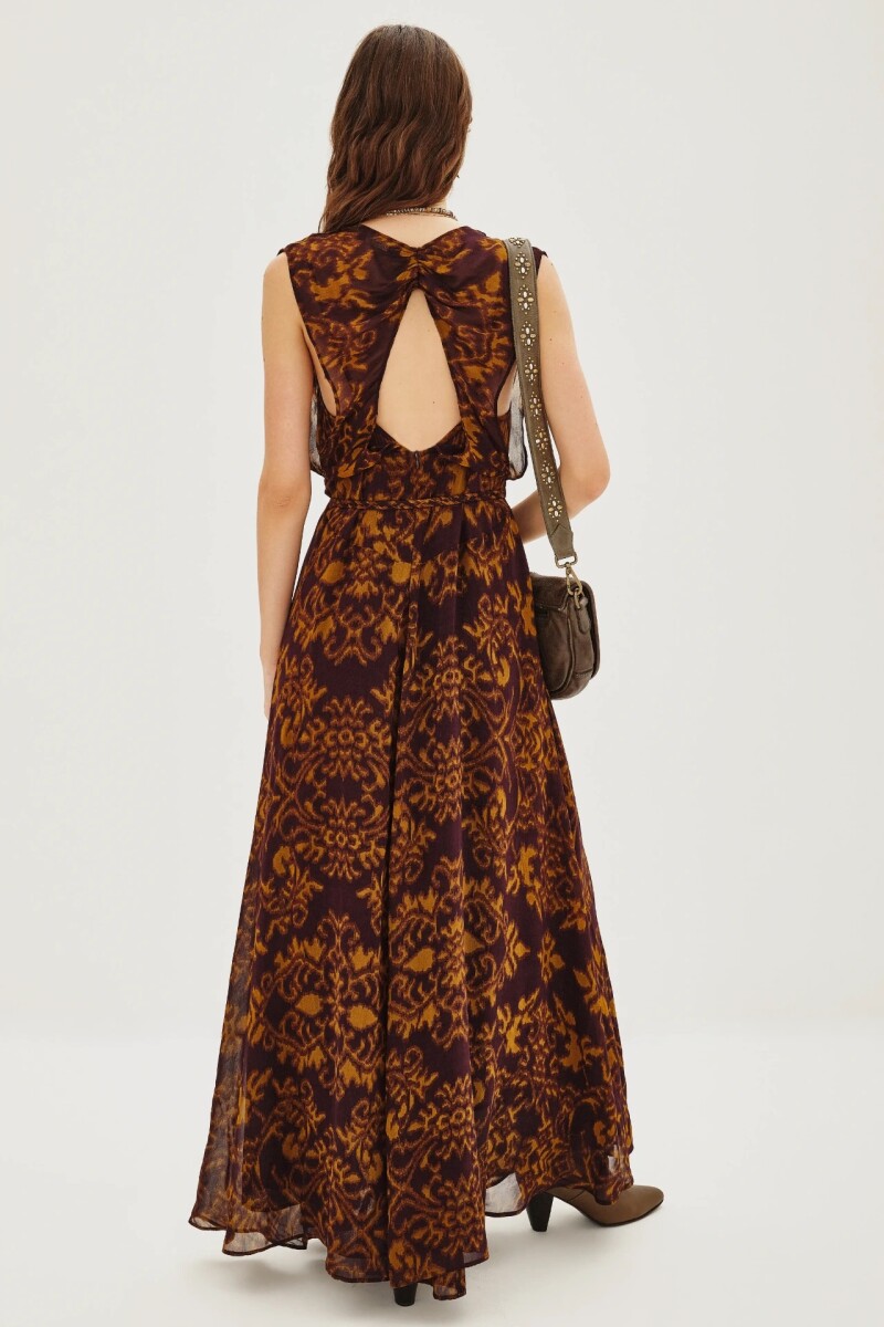 Vestido Cebra Banjar Marron