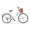 Bicicleta Playera Paseo Dama Rodado 26 + Bolso + Parrilla Blanco