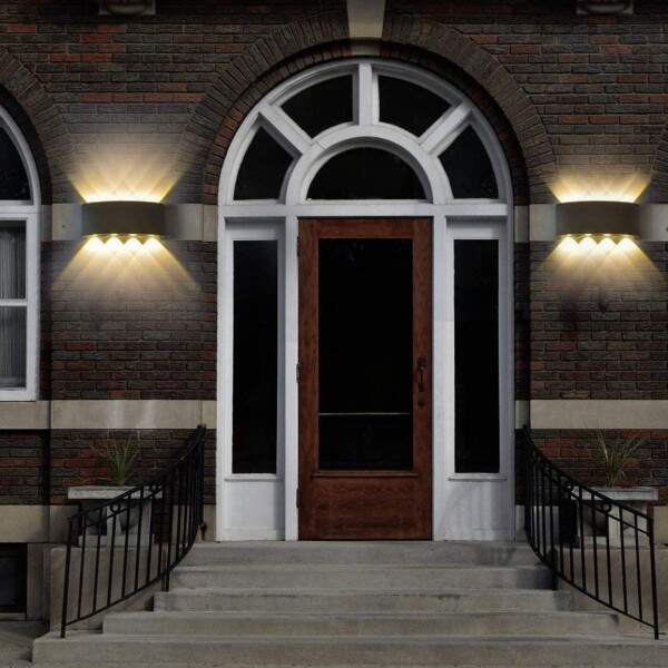 Aplique Bidreccional Pared Foco Exterior Luz Led 8w Ip65 Aplique Bidreccional Pared Foco Exterior Luz Led 8w Ip65